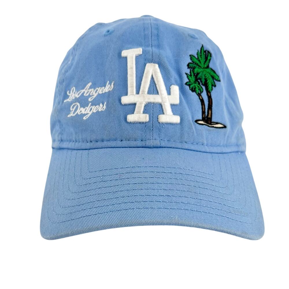 Dodgers LA Palm Tree Hat 7x World Series Champions 9Twenty Light Blue